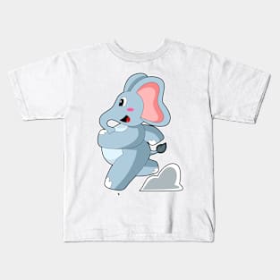 Elephant as Runner Kids T-Shirt